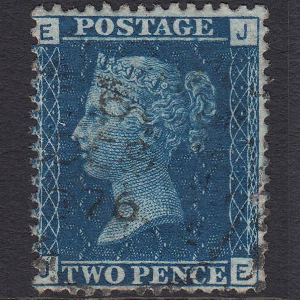 GB QV 1869 2d Blue (Plate 15) SG46-G3 JE GU CDS Cancel