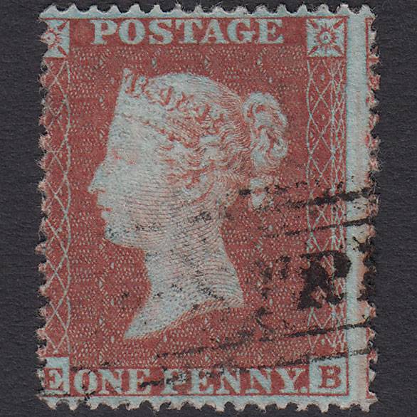 GB QV 1854 1d Red-brown (Plate 198) SG17-C1(1) EB VFU Scots Local Cancel
