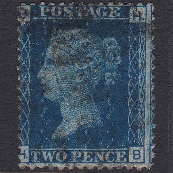 GB QV 1869 2d Blue (Plate 15) SG46-G3 HB GU Misperf