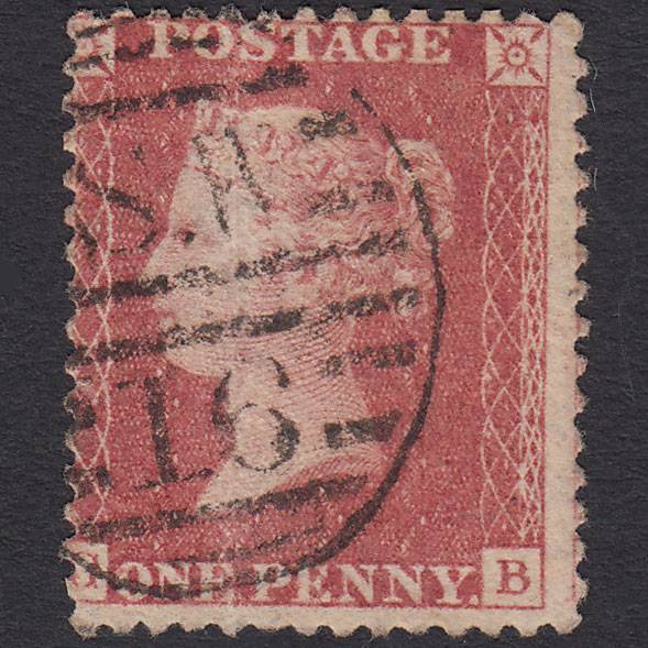 GB QV 1857 1d Rose-red (Plate 67) SG40-C10(1) GB GU London D&S SW16