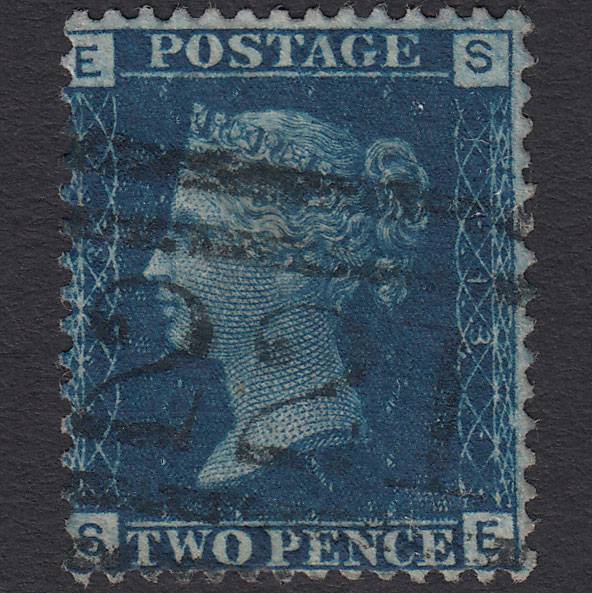 GB QV 1869 2d Blue (Plate 13) SG46-G3 SE VFU Leith 221