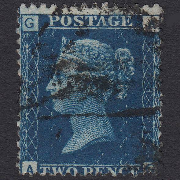 GB QV 1869 2d Blue (Plate 13) SG46-G3 AG GU