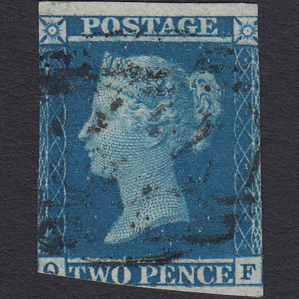 GB QV 1841 2d Blue (Plate 3) SG14-E1(2) QF GU