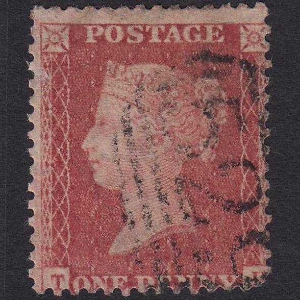 GB QV 1857 1d Rose-red SG40-C10(1) T? GU Milford 529