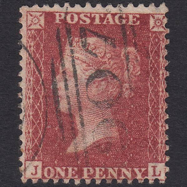 GB QV 1857 1d Rose-Red Plate 55 SG40-C10(1) JL FU Woodbridge 907