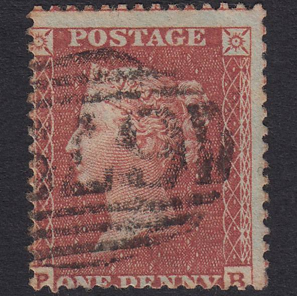 GB QV 1855 1d Red-Brown Plate 7 SGC6(1) PB GU St Helens 679