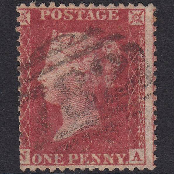 GB QV 1861 1d Rose-Red Plate 51 SG42-C12(3) NA GU Teignmouth 782