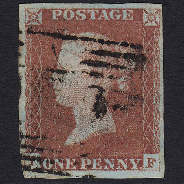 GB QV 1841 1d Red-brown (Plate 73) SG8-B1(1) TF FU in Scotland 4 Margins