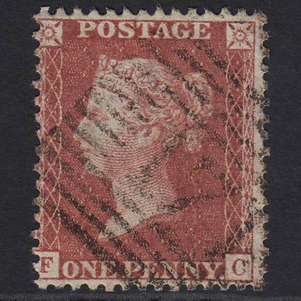 GB QV 1857 1d Rose-red (Plate 47) SG40-C10(1) FC FU Haddington 171