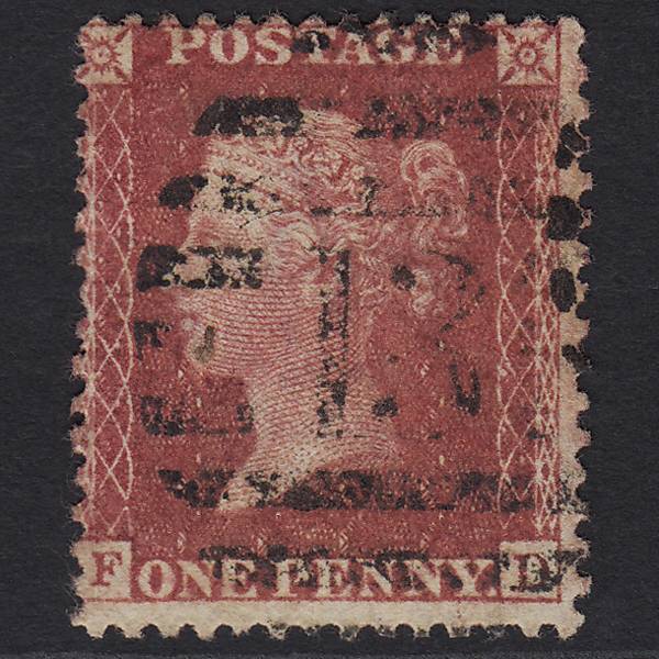 GB QV 1857 1d (Plate 62) SG40-C10(1) FD FU London Inland Branch 13 13d2