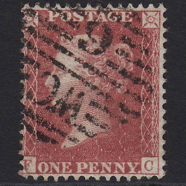 GB QV 1857 1d Rose-red (Plate 48) SG40-C10(1) FC FU London D&S WC6 6d2
