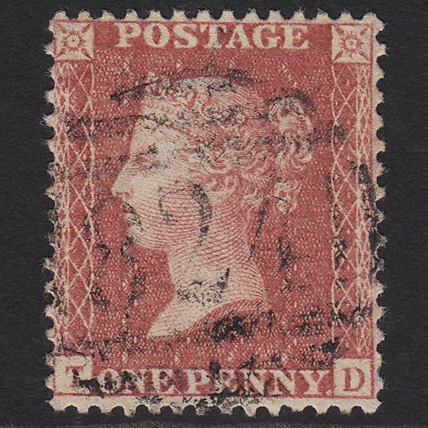 GB QV 1857 1d Rose-red (Plate 36) SG40-C10(1) TD FU Ulverstone 824