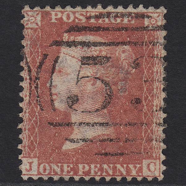 GB QV 1857 1d Rose-red (Plate 60) SG40-C10(1) JC FU Bath 53