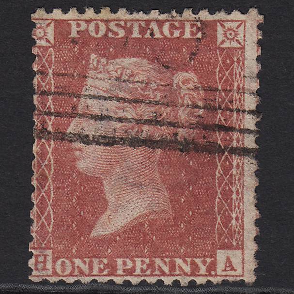 GB QV 1857 1d Rose-red (Plate 36) SG40-C10(1) HA GU Scotland