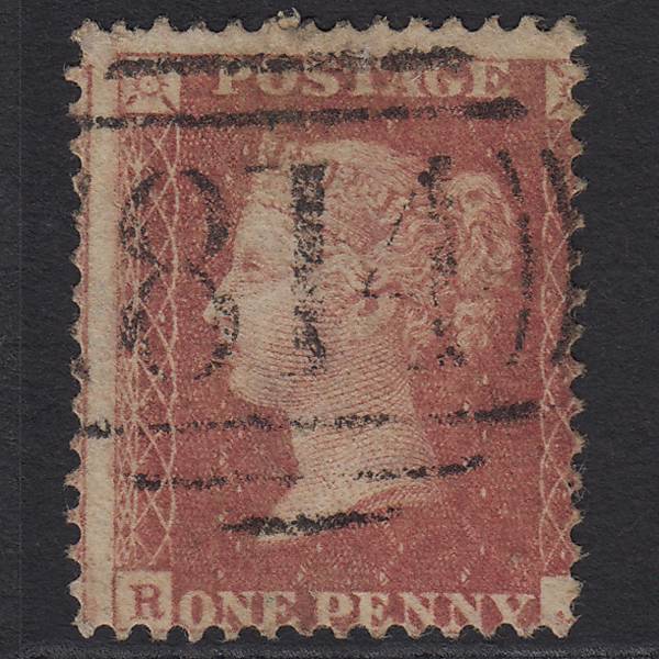 GB QV 1857 1d Rose-red (Plate 59) SG40-C10(1) RJ GU Truro 814 Large Misperf