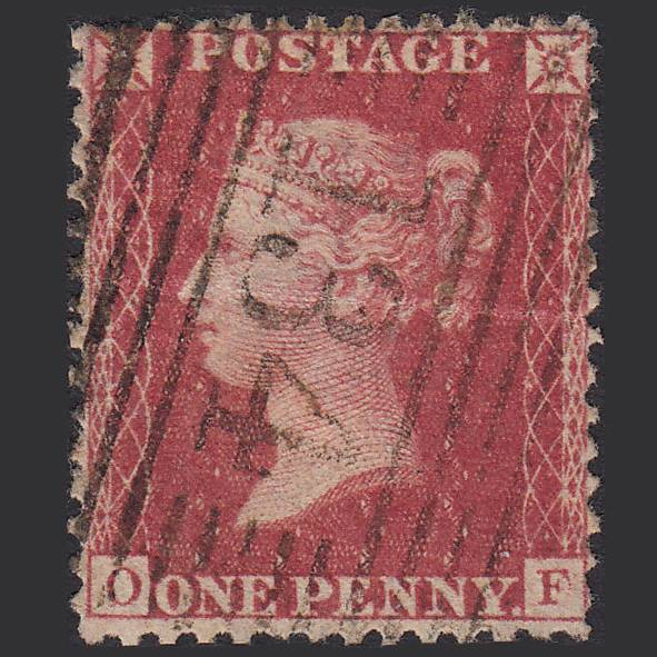 GB QV 1857 1d Rose-red (Plate 59) SG40-C10(1) OF GU Elon 134