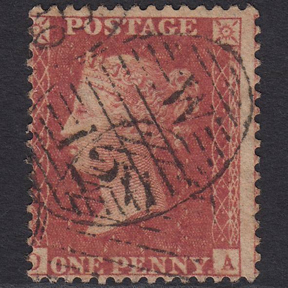 GB QV 1857 1d Rose-red (Plate 59) SG40-C10(1) OA GU London D&S W12 Misperf