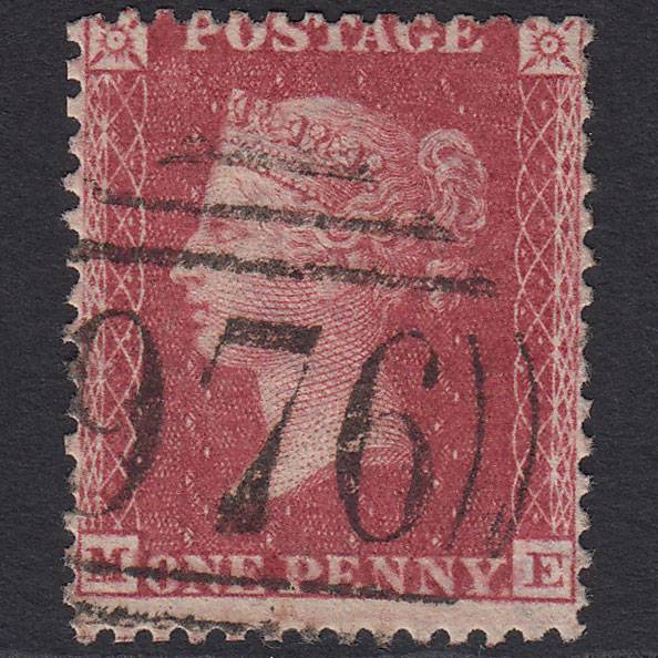 GB QV 1857 1d Rose-red (Plate 60) SG40-C10(1) ME FU Windermere 976