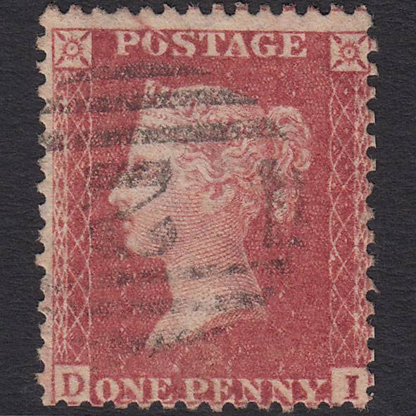 GB QV 1857 1d (Plate 27) SG40-C10(1) Constant Variety DI FU Aberystwyth 2