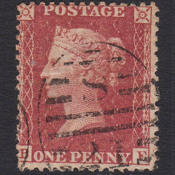 GB QV 1857 1d Rose-red (Plate 57) SG40-C10(1) BE FU London D&S S21