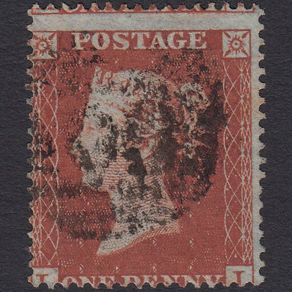 GB QV 1854 1d Red-brown (Plate 193) SG17-C1(1) II GU