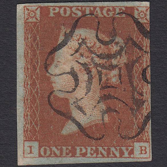 GB QV 1841 1d Red-brown (Plate 22) SG8-B1(1) IB GU nr 4M Eyrecourt MX