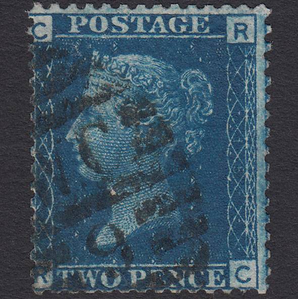 GB QV 1869 2d Blue (Plate 15) SG46-G3 RC GU London D&S WC9