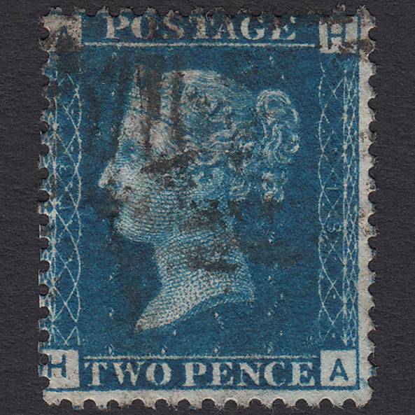 GB QV 1869 2d Blue (Plate 13) SG46-G3 HA GU