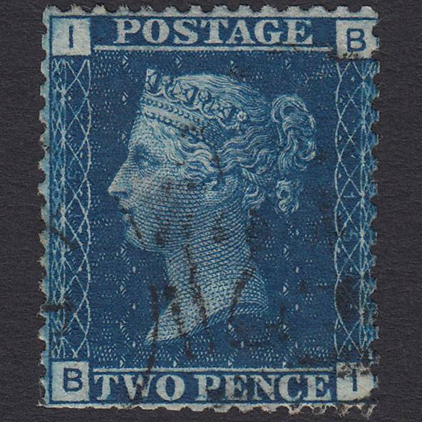 GB QV 1869 2d Blue (Plate 15) SG46-G3 BI GU