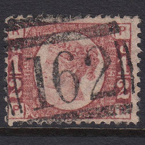GB QV 1870 1/2d Rose-red (Plate 14) SG48-G4 PR FU Cardiff 162