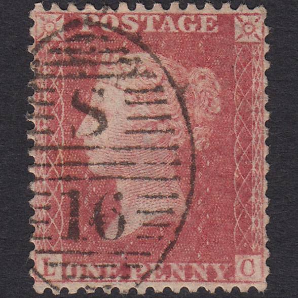 GB QV 1857 1d (Plate 39) SG39-C10(3) LC FU London D&S S16 Perfect Centring