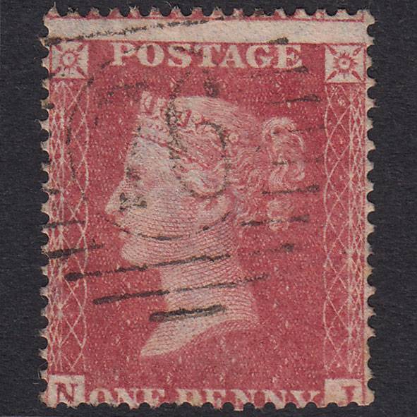 GB QV 1857 1d Rose-Red Plate 59 SG36-C11 NJ GU London D&S 76