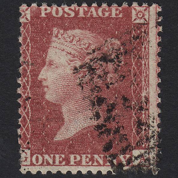 GB QV 1857 1d Rose-red (Plate 52) SG40-C10(1) GA GU Clear Profile