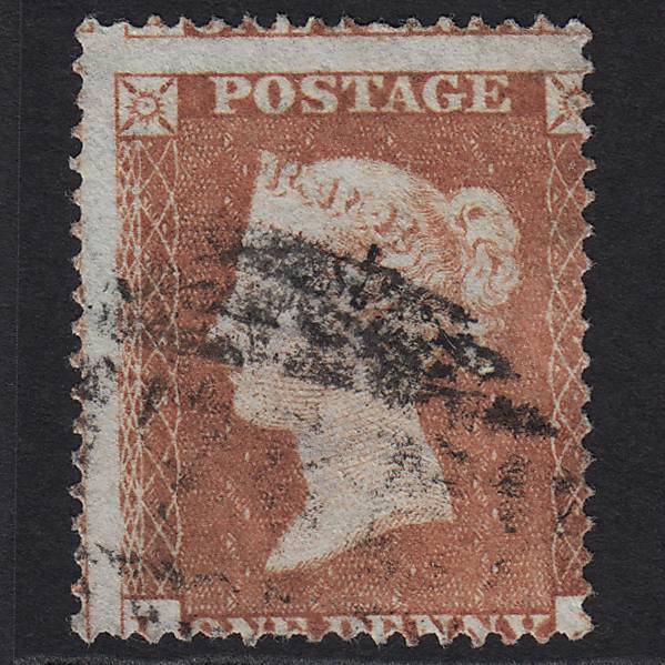 GB QV 1854 1d Red-brown SG17-C1(1) GU
