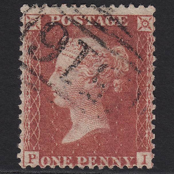 GB QV 1857 1d Rose-red (Plate 49) SG40-C10(1) PI FU Marlborough 516