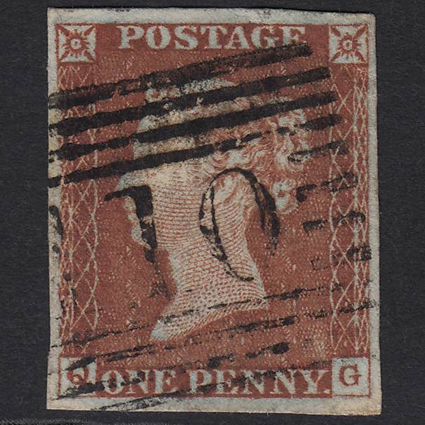 GB QV 1841 1d (Plate 36) SG8-B1(1) QG FU Dumbarton 110 4M Imperf Ivory Head