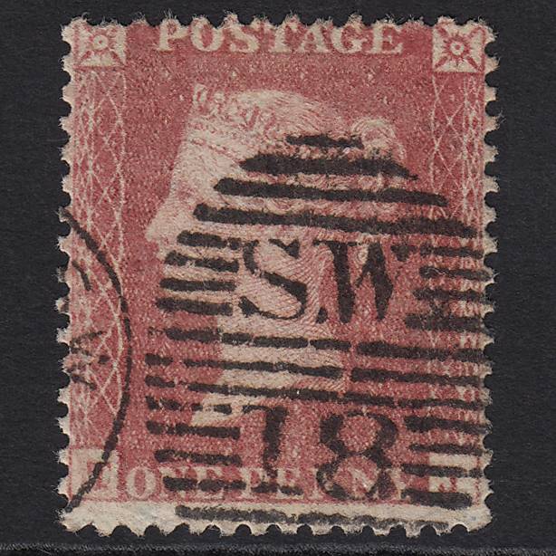 GB QV 1857 1d Rose-red (Plate 36) SG40-C10(1) TJ FU in London SW18