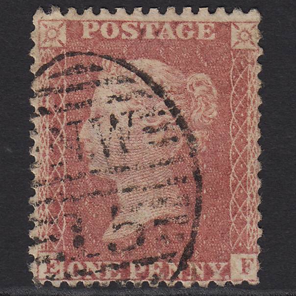 GB QV 1857 1d Rose-red (Plate 59) SG40-C10(1) EF GU London D&S NW15