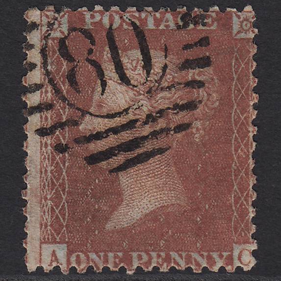 GB QV 1856 1d (Plate 36) SG29-C8(1) AC GU Missing Imprimatur London D&S 80