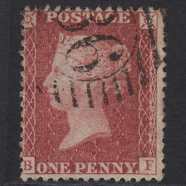 GB QV 1857 1d Rose-red (Plate 62) SG40-C10(1) BF FU London D&S 86
