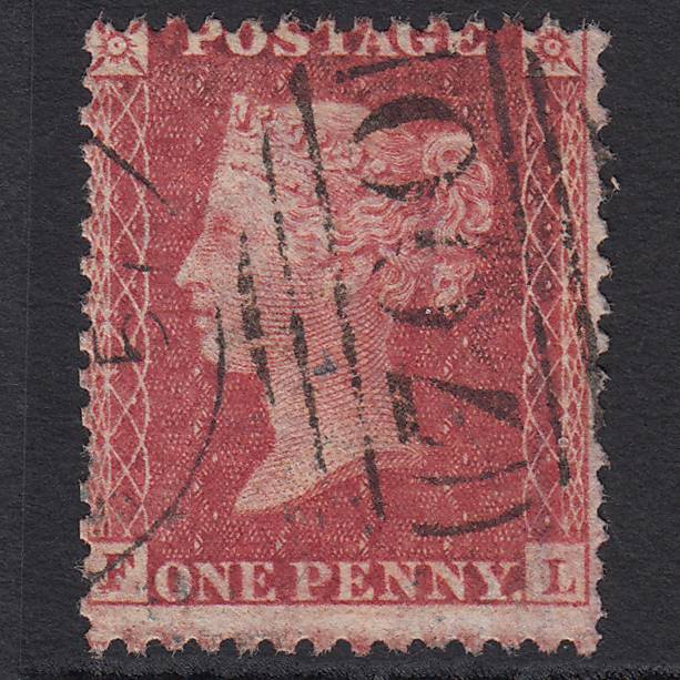 GB QV 1857 1d Rose-red (Plate 36) SG40-C10(1) FL GU Sheffield 700