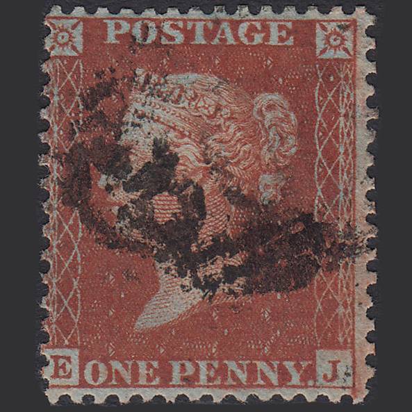 GB QV 1856 1d Red-brown (Plate 32) SG29-C8(1) EJ GU
