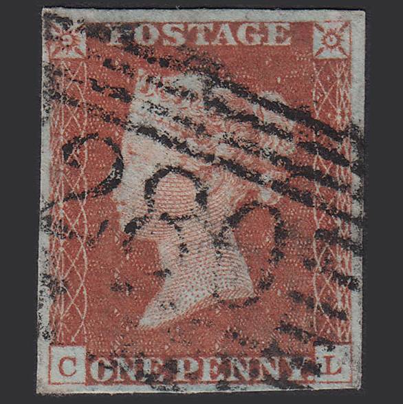 GB QV 1841 1d Red-brown (Plate 60) SG8-B1(1) CL FU 4M Imperf Perth 280