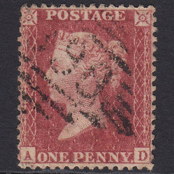GB QV 1857 1d (Plate 44) SG40-C10(1) AD FU Missing Imprimatur Ross 398