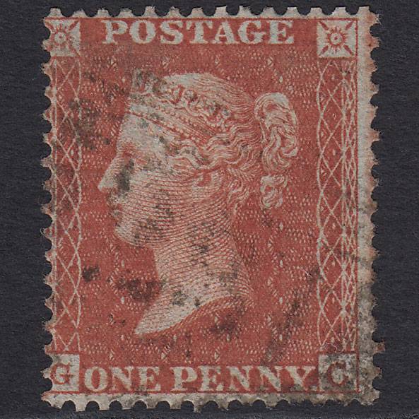 GB QV 1855 1d Red-brown (Plate 7) SG24-C3(1) GC FU Scotland