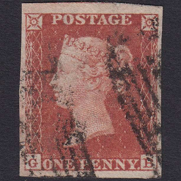 GB QV 1841 1d Red-brown (Plate 154) SG8-B2(1) GB FU 4 Good Margins Scotland