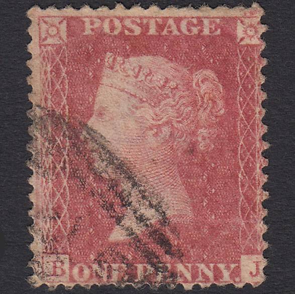 GB QV 1857 1d Rose-red (Plate 52) SG40-C10(1) BJ GU