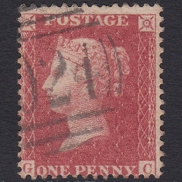 GB QV 1857 1d Rose-red (Plate 41) SG40-C10(1) GC FU Stonehouse 024