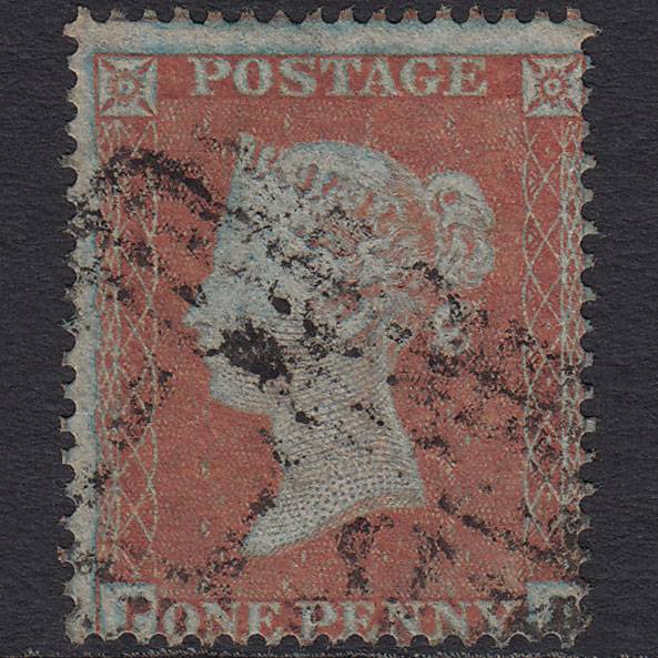 GB QV 1854 1d (Plate 181) SG17-C1(1) Framed Reverse PL FU Scotland