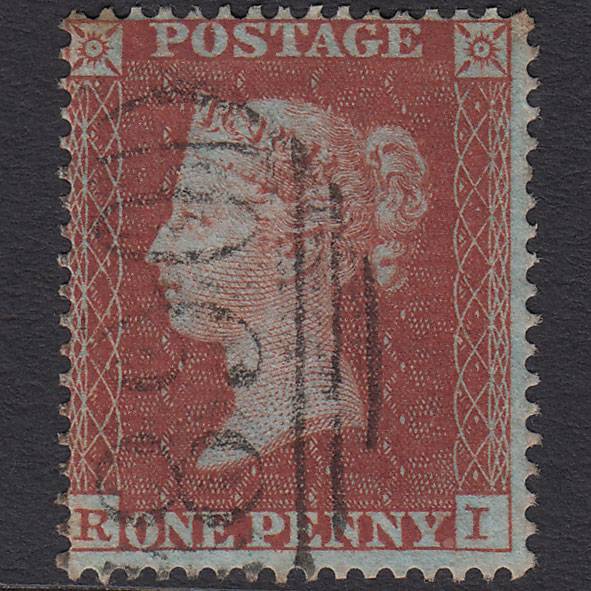 GB QV 1854 1d Red-brown Plate R4 SG17-C1(1) RI FU Windsor 890
